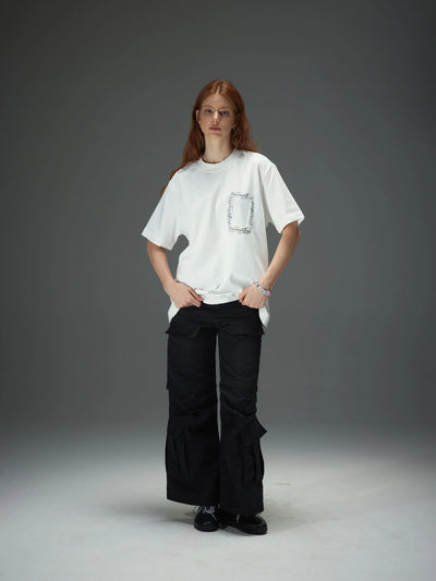 Raw Edge Patchwork Tee