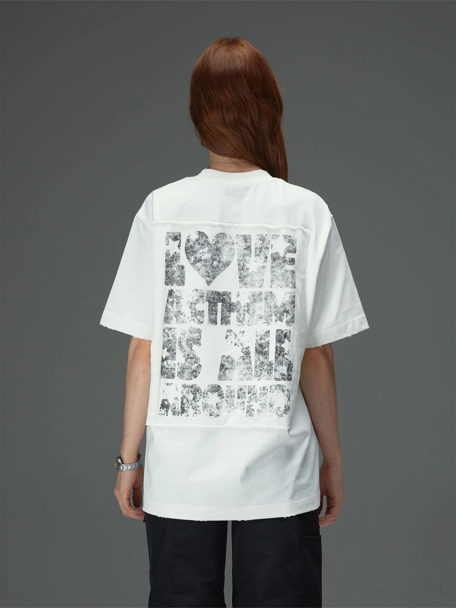 Raw Edge Patchwork Tee