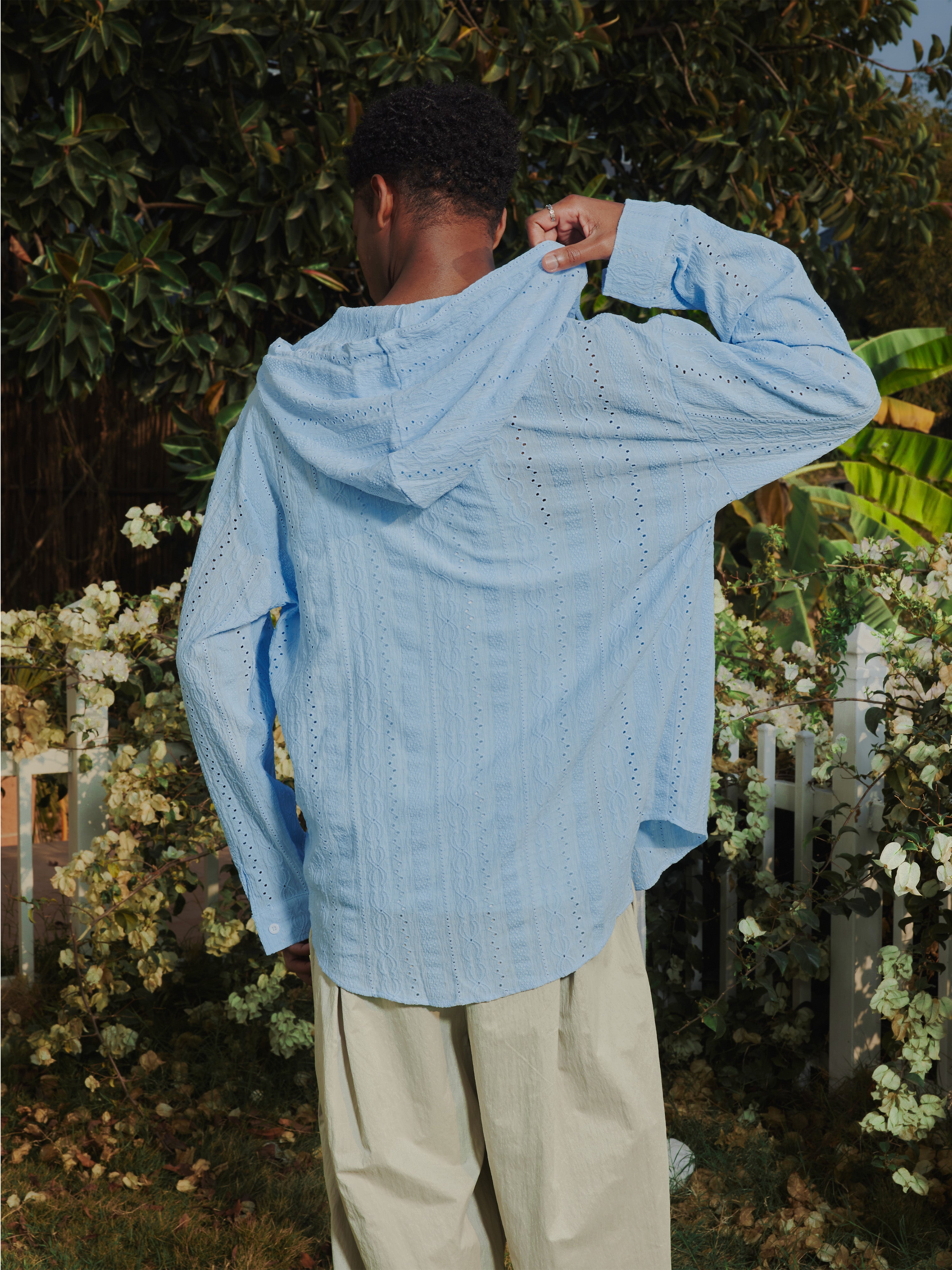 Eyelet Long Sleeve Hoodies
