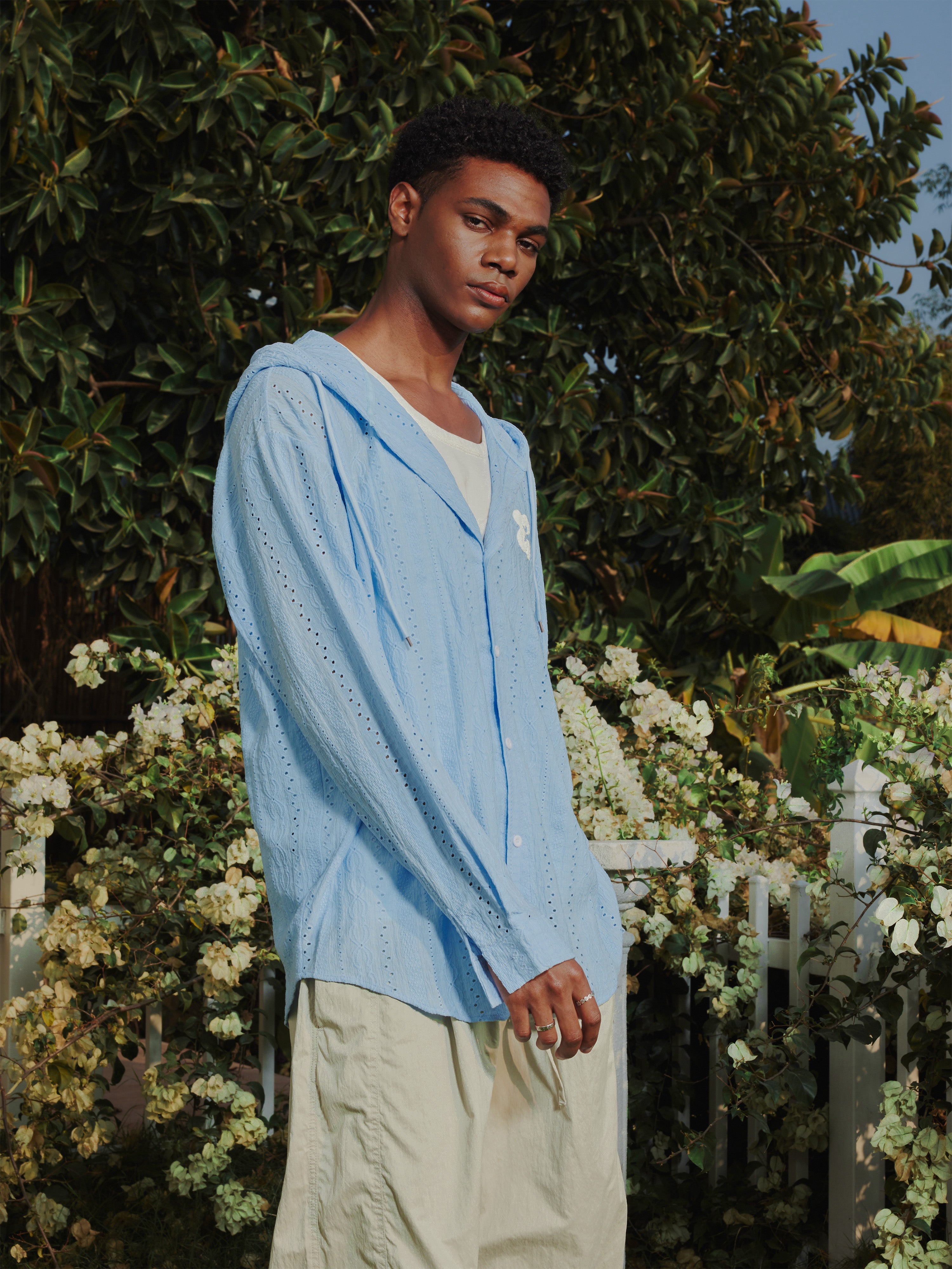 Eyelet Long Sleeve Hoodies