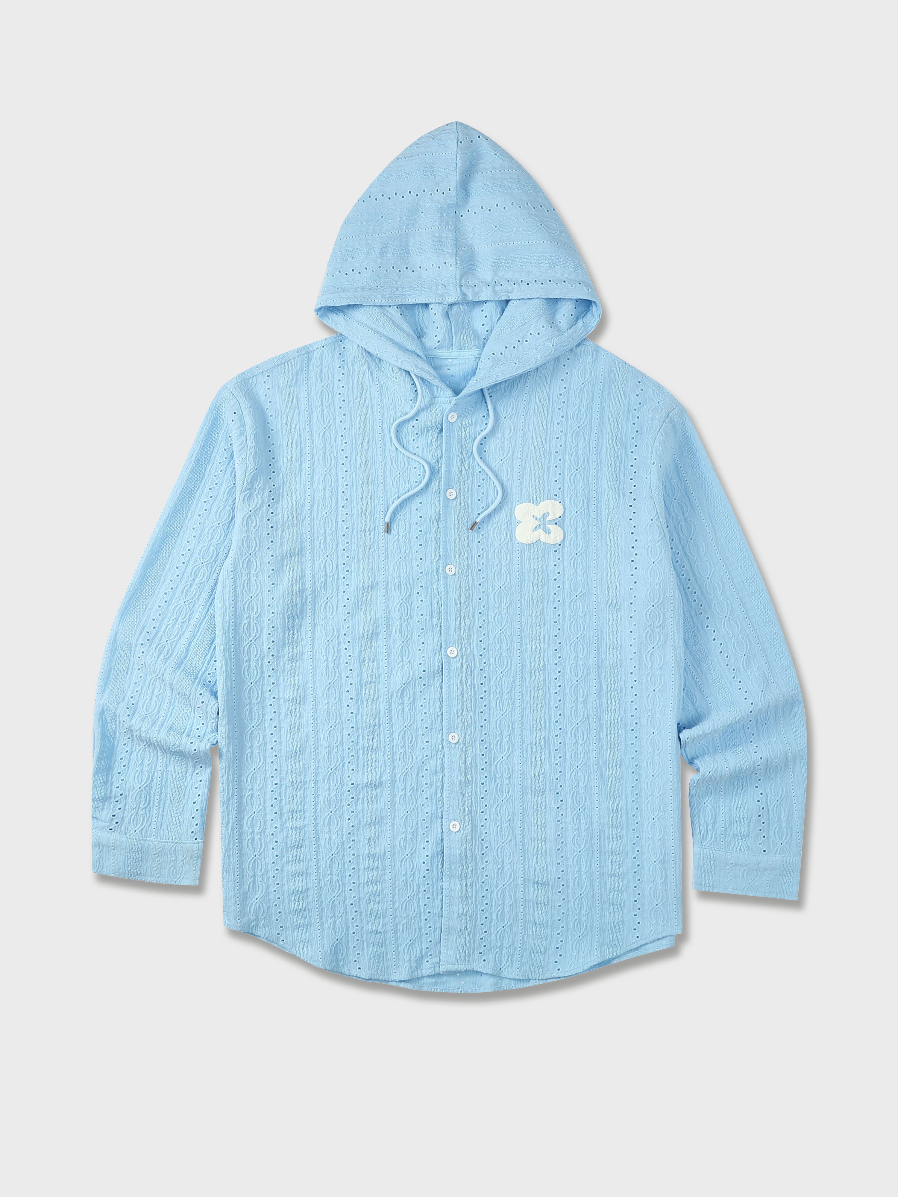 Eyelet Long Sleeve Hoodies