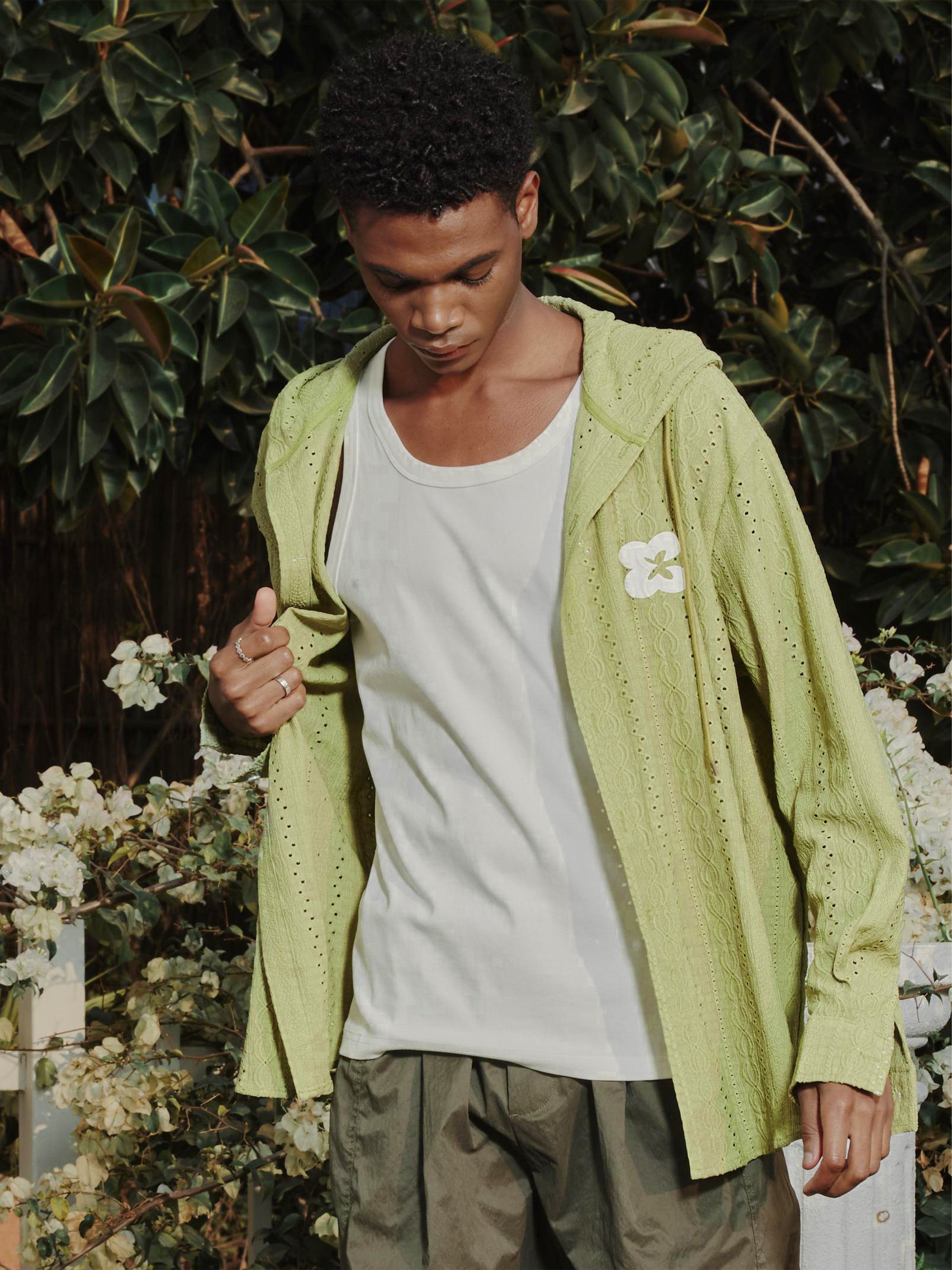 Eyelet Long Sleeve Hoodies