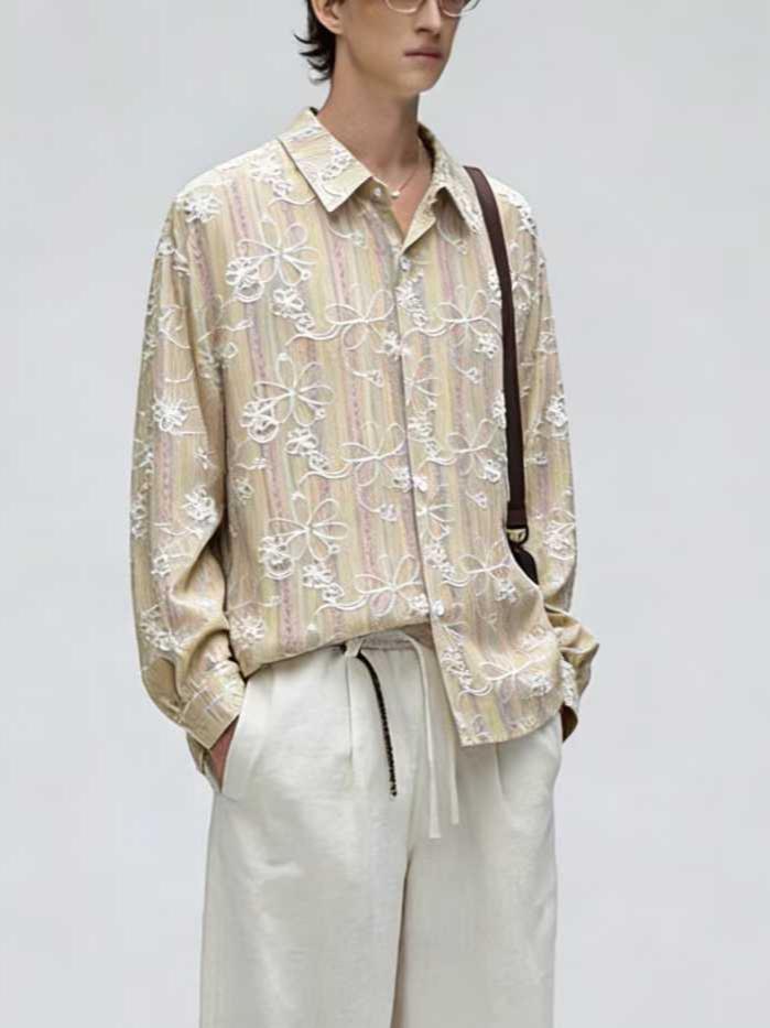 Floral Embroidered Shirt
