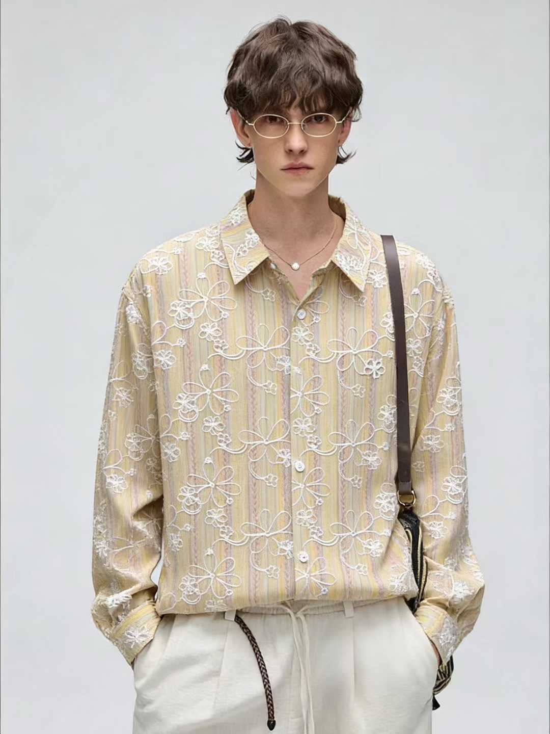 Floral Embroidered Shirt