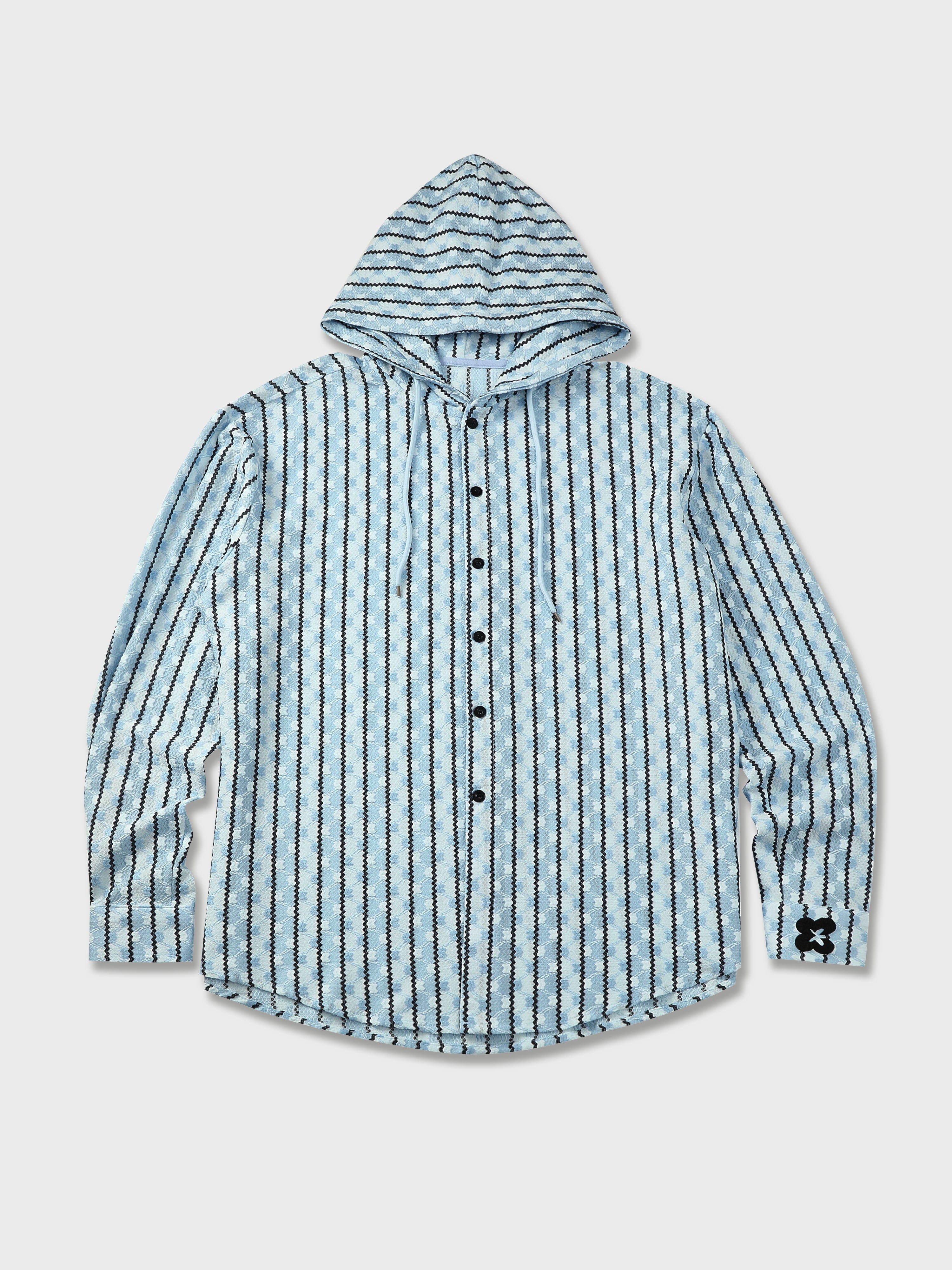 Irregular Striped Long Sleeve Hoodies