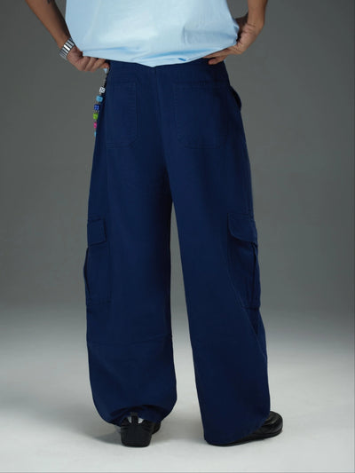 Navy Baggy Cargo Pants