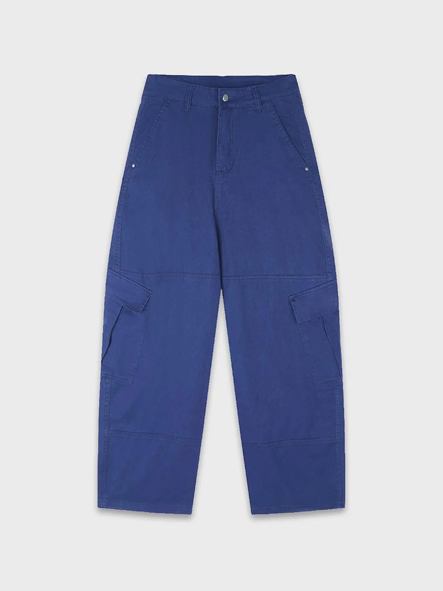 Navy Baggy Cargo Pants