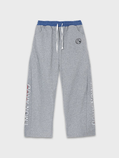 Plaid Waist Logo Pants