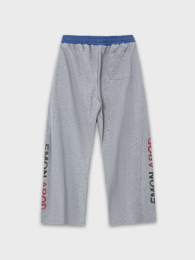 Plaid Waist Logo Pants