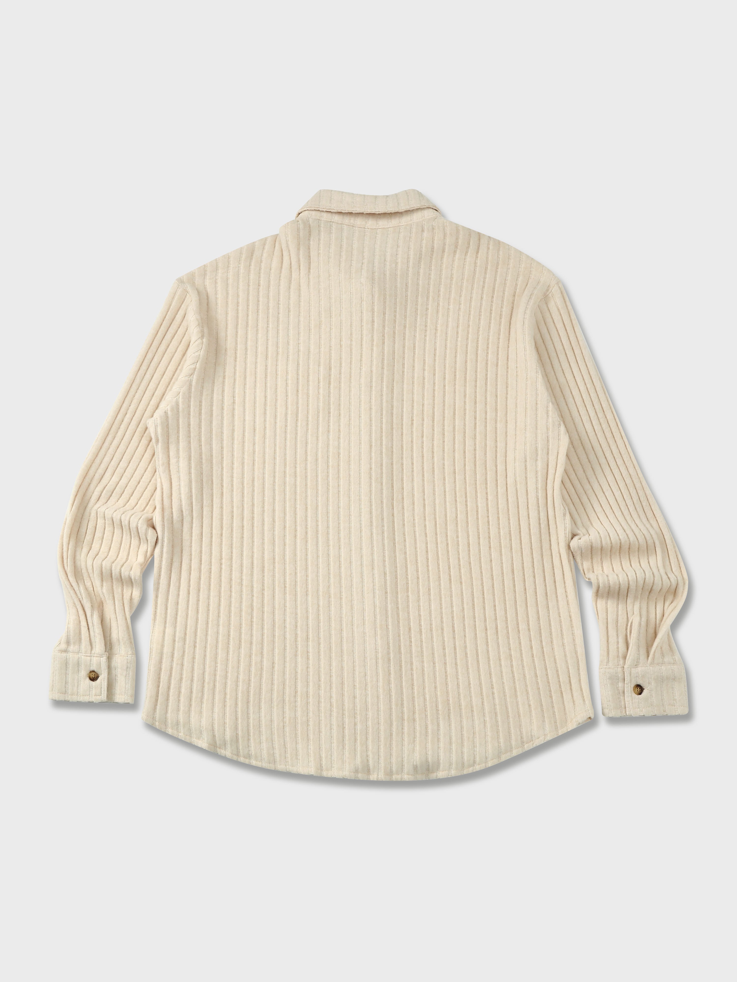 Rib Knit Long Sleeve Shirt