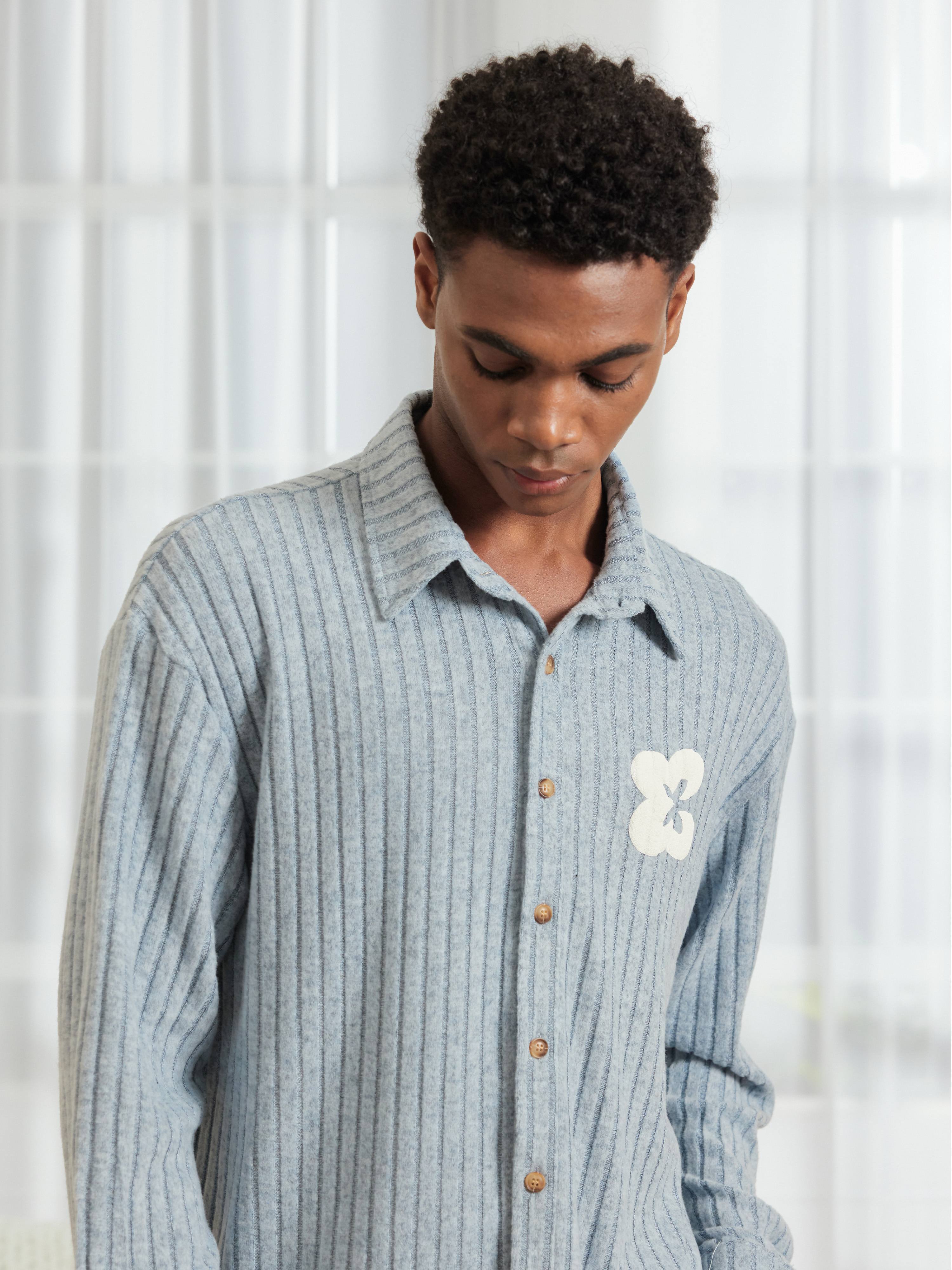 Rib Knit Long Sleeve Shirt