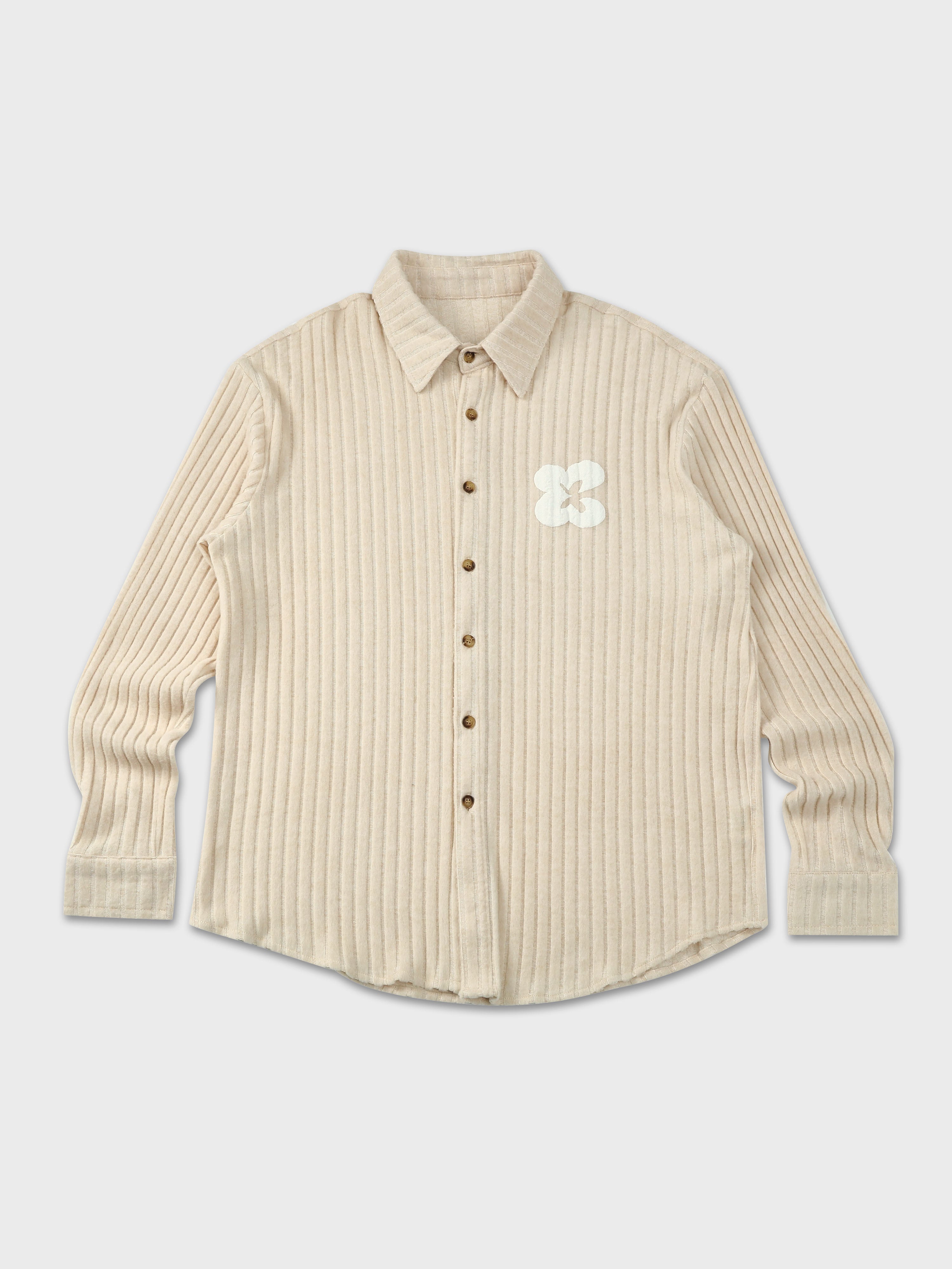 Rib Knit Long Sleeve Shirt