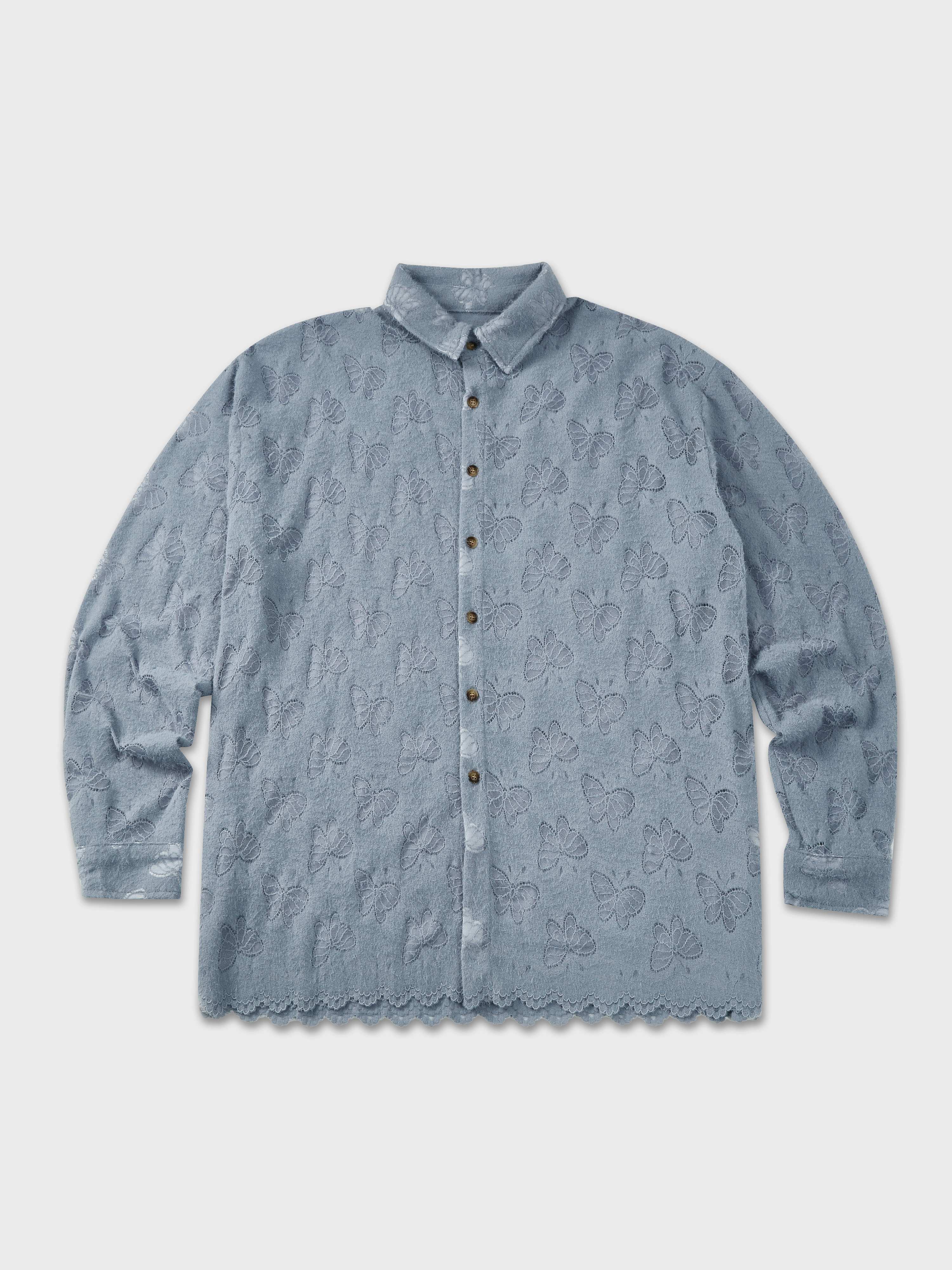 Soft Butterfly Lace Long Sleeve Shirt