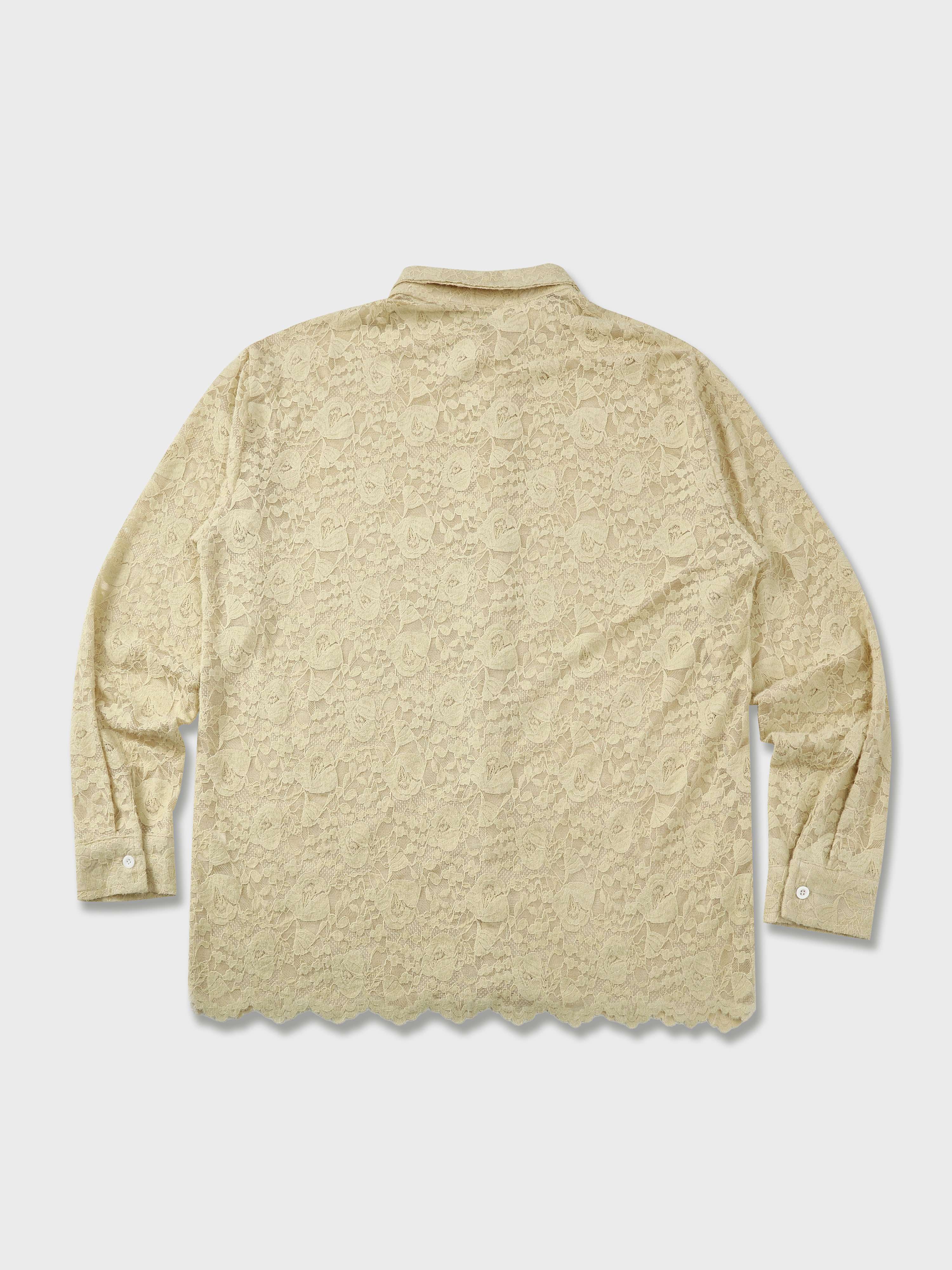 Soft Floral Lace Long Sleeve Shirt