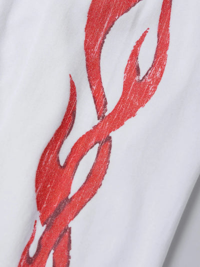 Doodle Langarmshirt mit offener Saumkante – Herren
