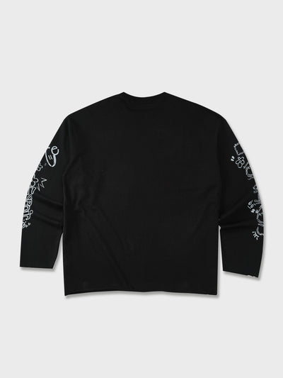 Doodle Raw Hem Longsleeve - Men