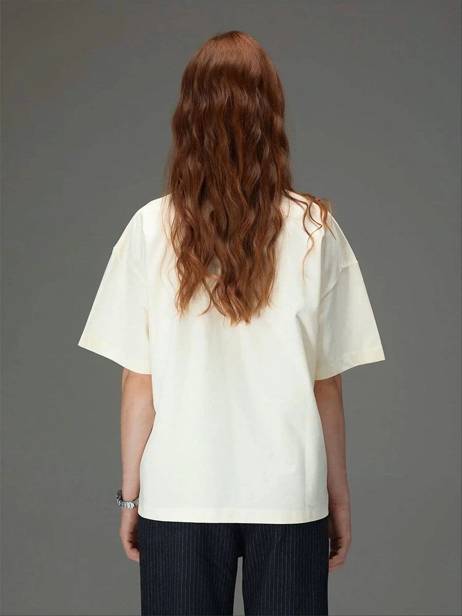 Vertical Script Boxy Tee