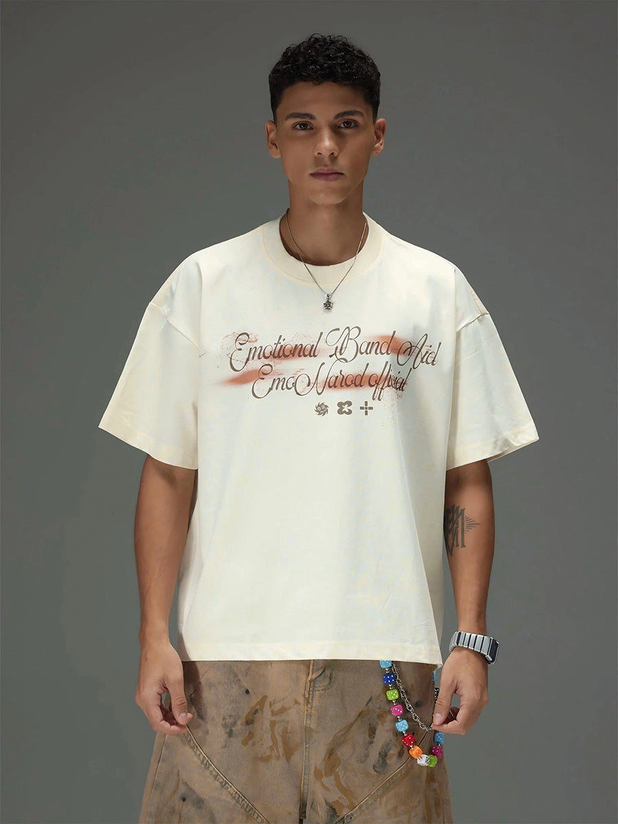 Spray Script Boxy Tee