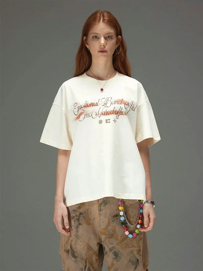 Spray Script Boxy Tee