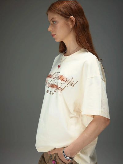 Spray Script Boxy Tee