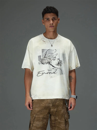 Fragmented Portrait Collage Tee