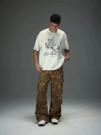 Fragmented Portrait Collage Tee