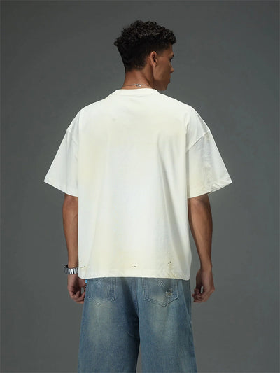 Fragmented Gaze Distressed Tee