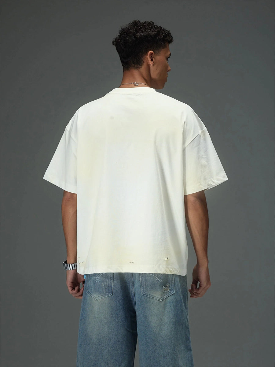 Fragmented Gaze Distressed Tee