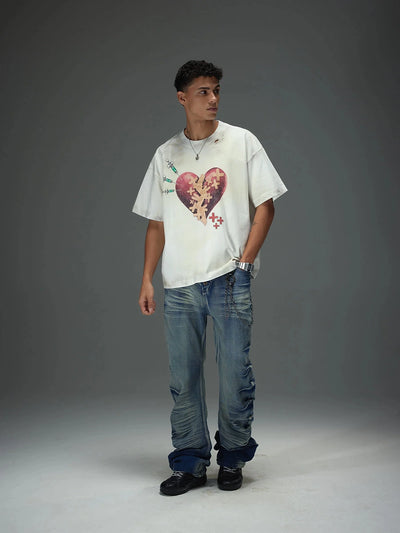 Healing Broken Heart Distressed Tee