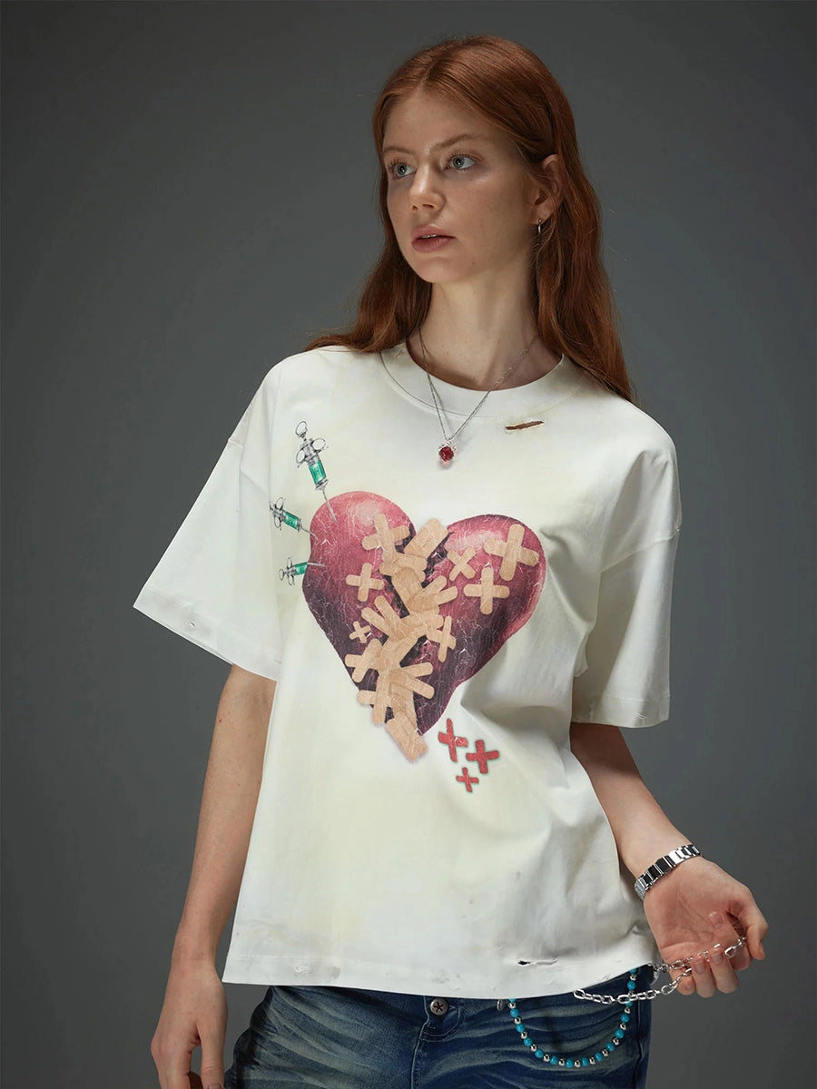 Healing Broken Heart Distressed Tee