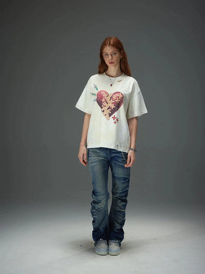Healing Broken Heart Distressed Tee