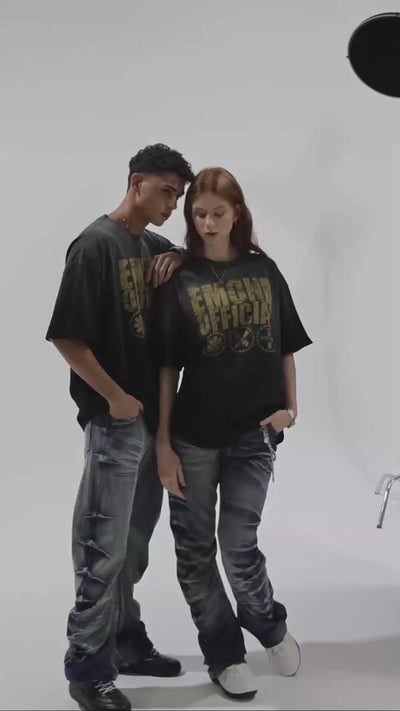 Distressed Vintage Typo Tee