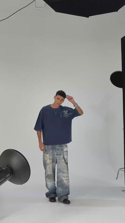 Shoulder Trace Boxy Tee